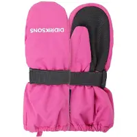 Didriksons Biggles Zip, moufles de ski, junior, rose vif