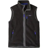Patagonia - Polaire sans manches en Polartec® - M's Retro Pile Vest Black w/Forge Grey pour Homme - Taille XL - Noir
