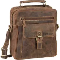 Green Burry GREENBURRY sac à épaule bandoulière Vintage Crossbody Bag Brown brun