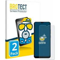 BROTECT Film de protection antireflet Protection d'écran mat (2 pcs, Samsung Galaxy A02s), Téléphone portable : film de protection, Gris