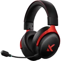 MCHOSE Cuffie da Gaming Senza Filo V9 Pro (Filaire, Sans fil), Casque gaming, Rouge, Noir
