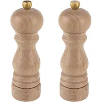 Peugeot Set de moulins PARIS 18 cm Moulin à poivre Moulin à sel Bois de hêtre Mécanisme en zircone