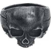 EtNox hard and heavy Bague de - Crâne - pour Homme - couleur argent - Taille L