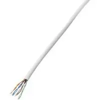 TRU COMPONENTS Câble réseau CAT 5e U/UTP 1567145 4 x 2 x 0.14 mm² blanc 25 m