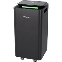 Auronic Déshumidificateur et purificateur d'air - Série Pro - 12L par jour - Fonction Lavage-Séchage - Chambre à coucher, salle de bain et salon - Déshumidificateur pour la maison - Noir