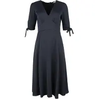 Banned Retro Robe mi-longue Rockabilly de - Bella Swing Dress - XS - S - pour Femme - bleu - Taille S