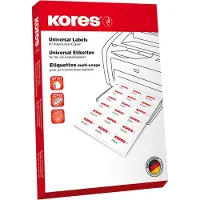 Kores Étiquettes dos de classeur, 190 x 61 mm, rouge large, courtes