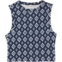 s.Oliver Haut bleu marine / blanc