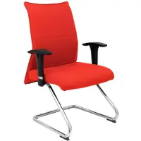 Piqueras Y Crespo Albacete Confidente Office Fixed Chair Orange