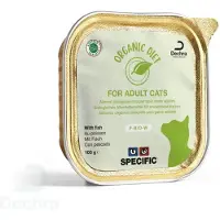 Specific Feline F-bio-w Organic Fisch Box 8x100g Cat Food Doré 8x100g