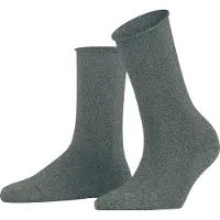 Falke Chaussettes Shiny pour femmes, gris flint, pointures 39-42