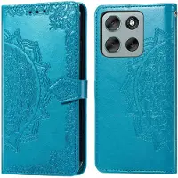 IMoshion Etui de télephone Mandala pour Motorola Moto G56 - Turquoise