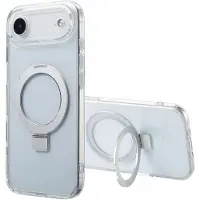 Accezz Coque Ring Stand avec MagSafe pour Apple iPhone Air - Transparent