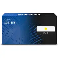 PrintAbout Toner compatible pour Epson S051158 - Jaune