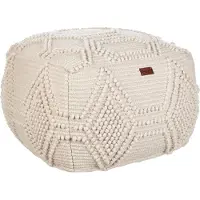 Beliani Pouf Choim Beige