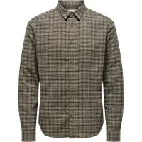 Only & Sons Chemise 'ONSGudmund' cappuccino / brun foncé