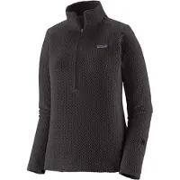 Patagonia - Polaire technique demi-zippée - W's R1 Air Zip Neck Black pour Femme - Taille M - Noir