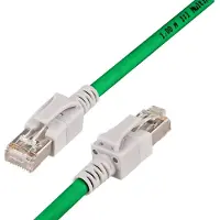 Wirewin Câble patch Cat.6A LED 1m vert (S/FTP, CAT6a, 1 m)