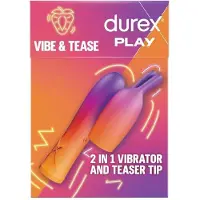 Durex Play Vibe & Tease vibromasseur muni d’un stimulateur clitoridien 1 pcs