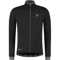 Rogelli Hommes, Maillot de cyclisme, Essential Fietsshirt - Lange Mouwen - Heren - Zwart - Maat 3XL (3XL), Noir, 3XL