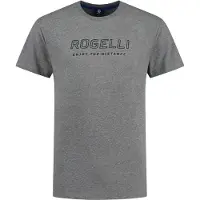Rogelli Hommes, T-shirt, Logo, Gris, (XXL)