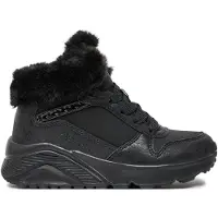 SKECHERS Uno Lite Veterschoen hoog - Zwart - Maat 37