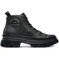 Karl Lagerfeld Bottines à lacets 'Maison' noir