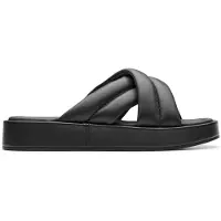 Clarks Femme Alda Glide D-Fit Claquettes Noir