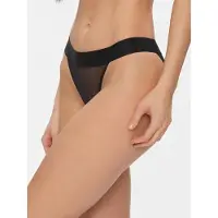 DKNY Sheers Bikini Bottom Noir L Femme