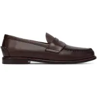 Ralph Lauren pour homme. 803978015001 Mocassins en cuir brun Penny Alston (46), Marron, Plat, Aucun, Casuel