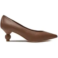 Weekend Max Mara pour femme. 2625526014600 Chaussures en cuir marron Renza (36), 5 à 8 cm, Aucun, Casuel, Fête, Classique