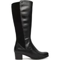 Caprice Bottes pour femmes avec partie extensible et fermeture éclair 9-25500-45, taille : 38 EU, couleur : noir