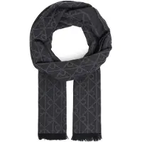 Calvin Klein Écharpe anthracite / noir chiné