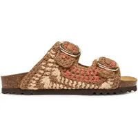 Scholl Tongs Scholl Femme Noelle Crochet Nude Lt Brown Cognac-Taille 38