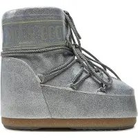Moon Boot Bottes d'Hiver - Icône basse Glitter - Argent - - 39/41 - Bottes d'Hiver