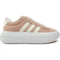 Adidas Grand Court Platform Suede Trainers Rose EU 38 2/3 Femme