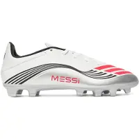 Adidas Chaussure de foot 'F50 Messi Club Firm/Multi-Ground' gris / rose foncé / blanc