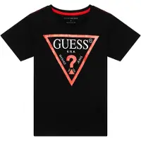 GUESS T-Shirt rouge clair / noir / blanc