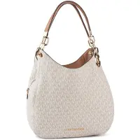 Michael Kors Sac bandoulière 'Lillie' crème / beige foncé / caramel