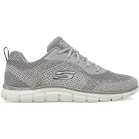 SKECHERS TRACK - GLENDOR Hommes Sneakers Chaussures Vegan 232699 GRY, Taille:45 EU