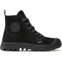 Palladium Bottes à lacets 'Pampa' noir / blanc