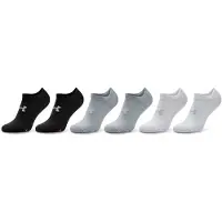 Under Armour Chaussettes de sport 'Essential' gris clair / noir / blanc