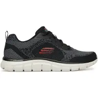 SKECHERS Track - Glendor 232699-BKRD, Baskets, Hommes, Noir