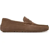 BOSS Mocassins en cuir suédé avec finition Penny