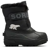 Sorel - Bottes de neige chaudes et résistantes - Childrens Snow Commander Boot Black Charcoal - Taille Enfant 27 - Noir