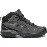 Salomon - Chaussures de randonnée en GORE-TEX - X Ultra 360 LTR Mid GTX Castlerock/Asphalt/Kelp pour Homme en Cuir - Taille 42 - Noir
