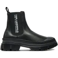 Karl Lagerfeld Bottes noir / blanc