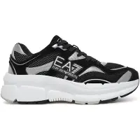 Emporio Armani unisex. X8X237_XK425 Baskets Crave noir (42 2/3), Plat, Lacets, Casuel, Sport