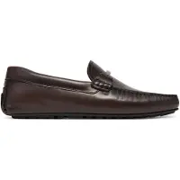 BOSS pour homme. 50548100 Mocassins en cuir Noel Mocc marron (43), Plat, Aucun, Casuel, Classique