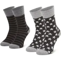Tommy Hilfiger Chaussettes - Étoiles Canard Rayures - Noir - - 35/38 - Chaussettes